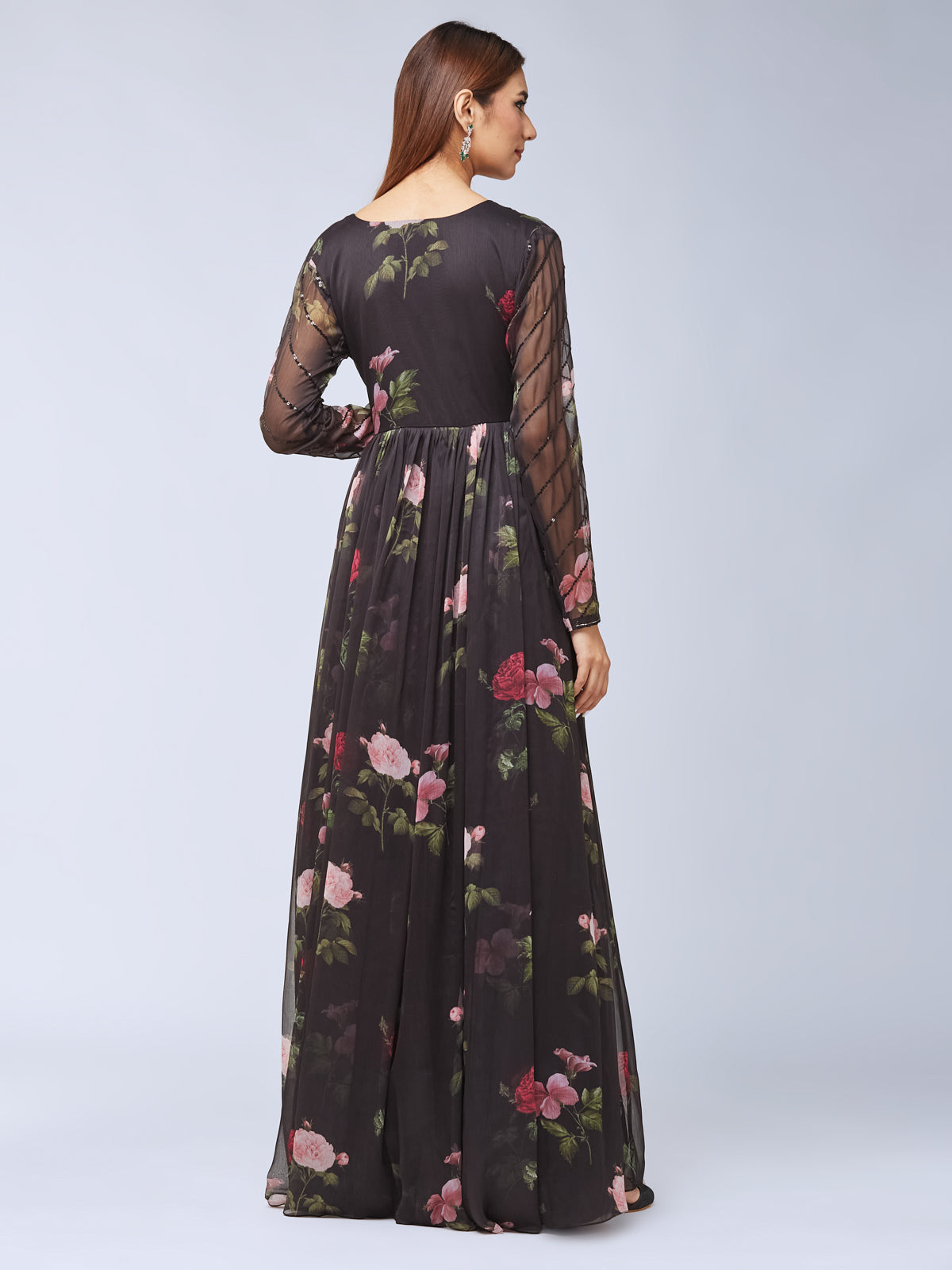 Bulbul Anarkali dress- Black