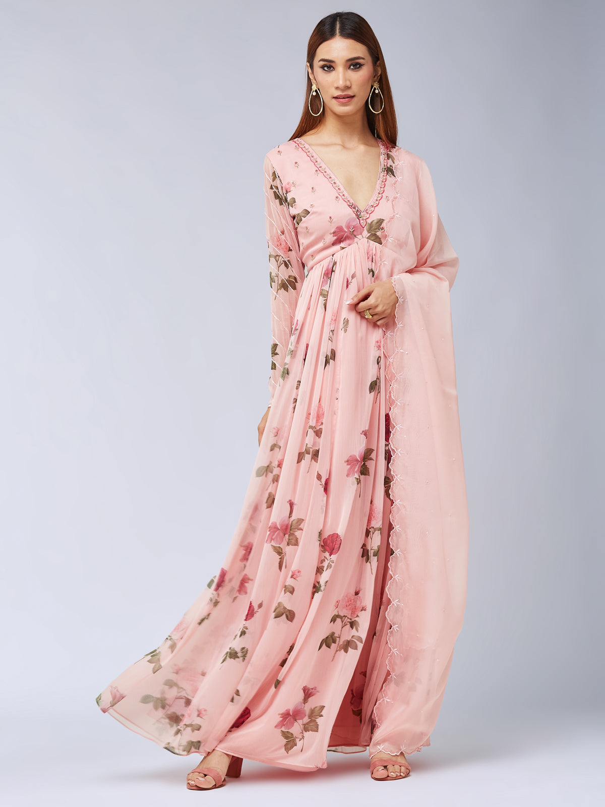 Bulbul Anarkali dress - Pink
