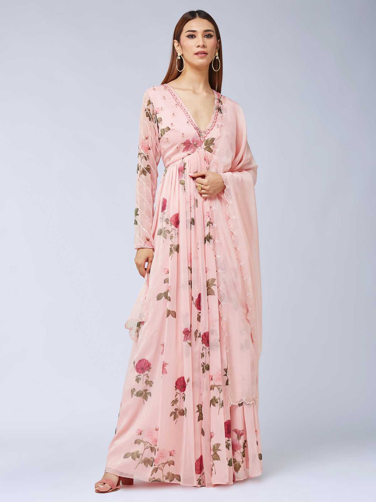 Bulbul Anarkali dress - Pink