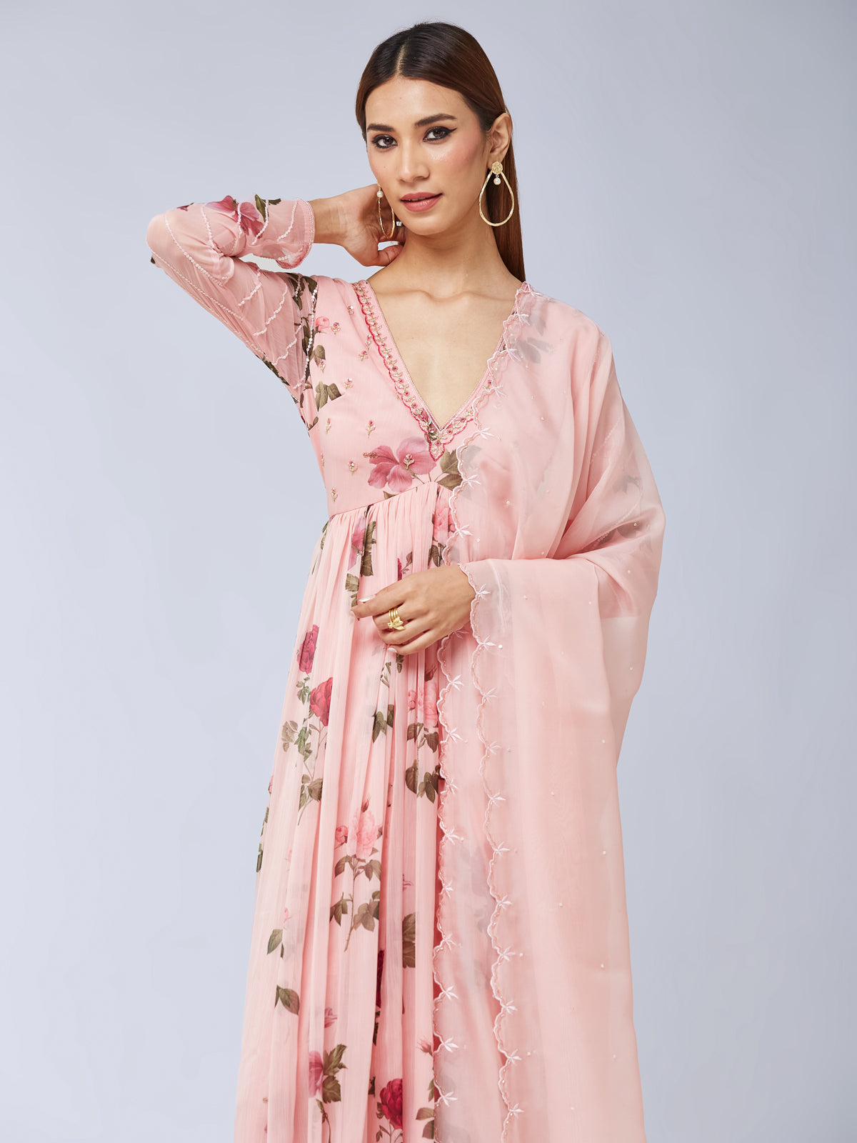 Bulbul Anarkali dress - Pink