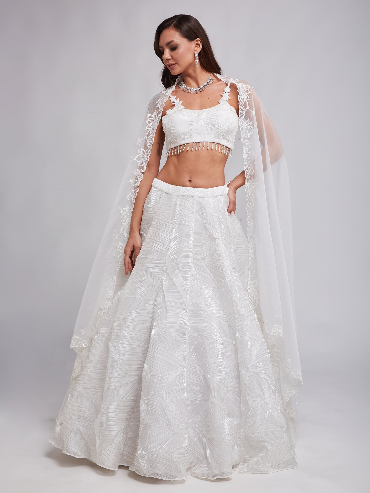 Chandni lehenga set