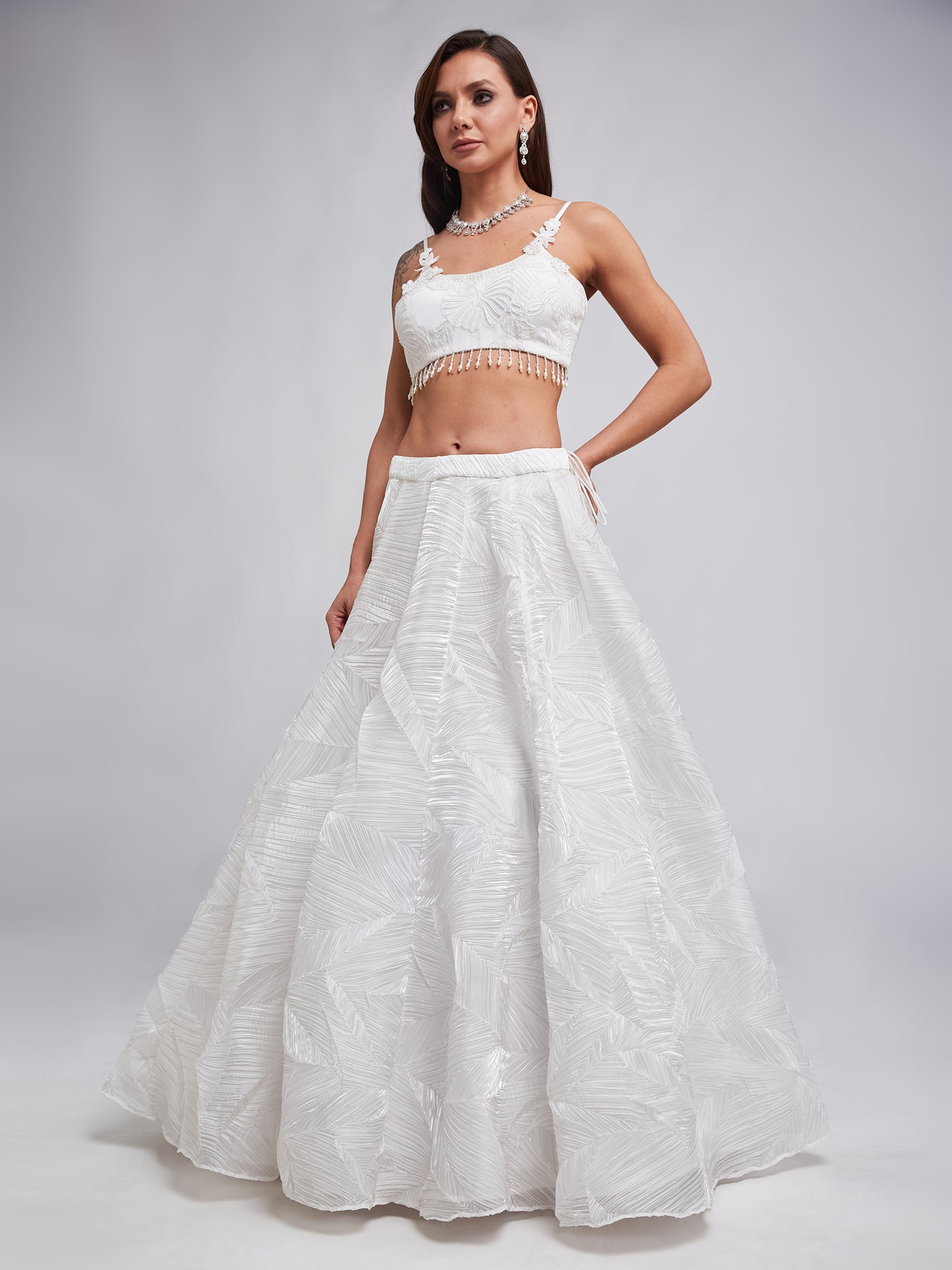 Chandni lehenga set