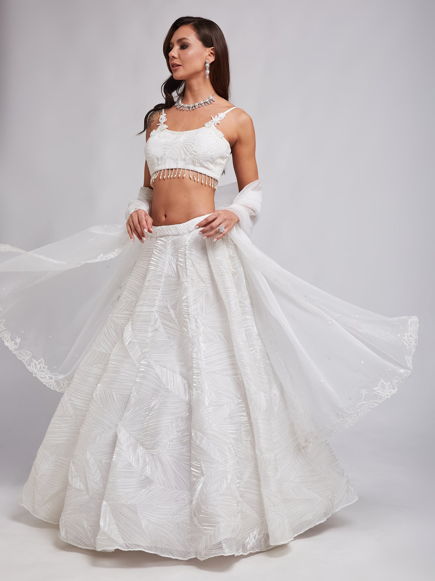 Chandni lehenga set