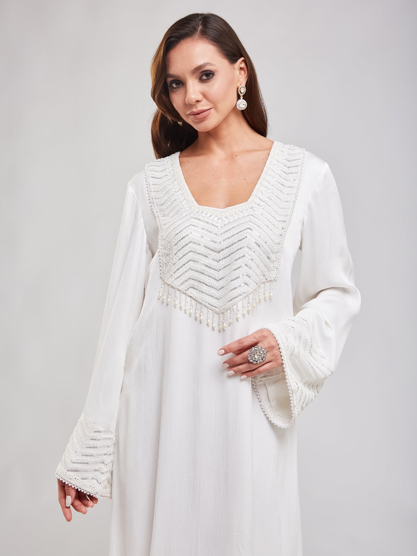 Crescent long dress