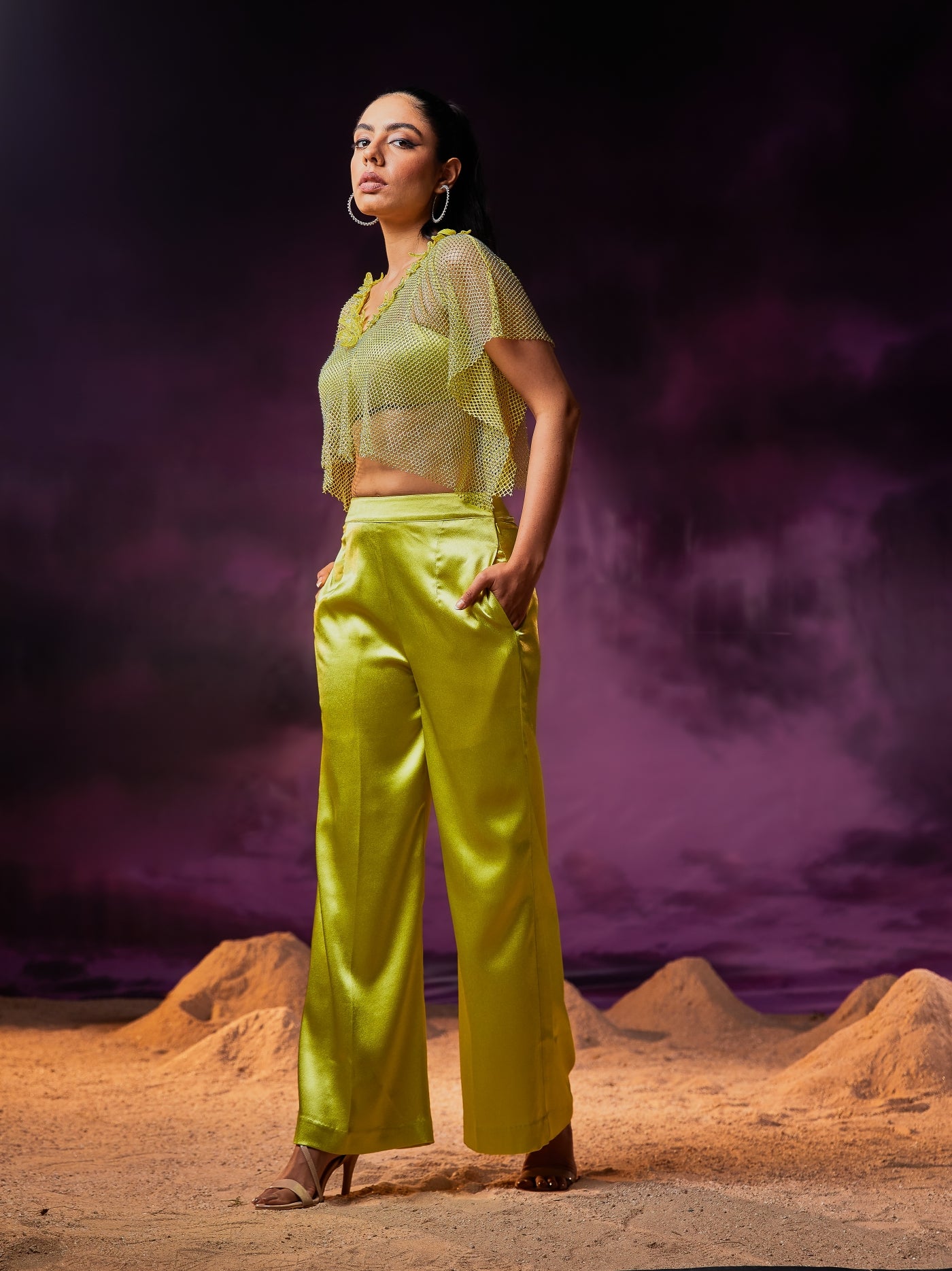Swing pant suit