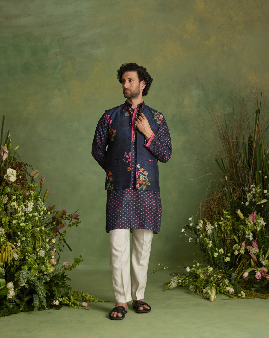 Gul Jacket and kurta set