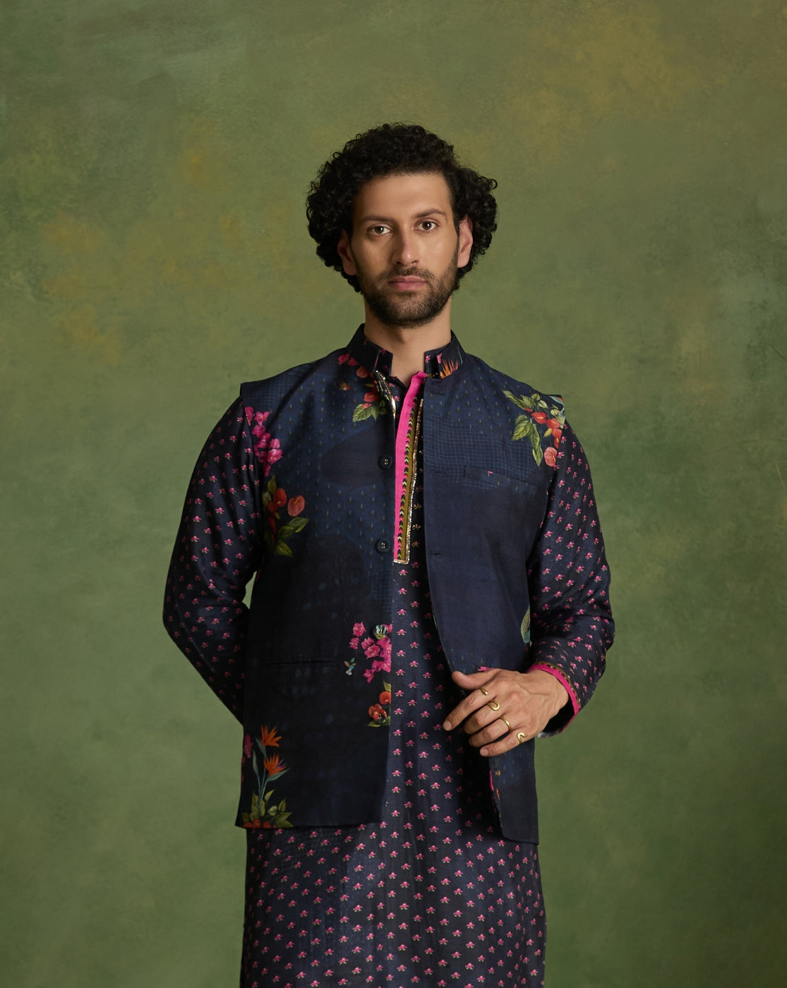 Gul Jacket and kurta set