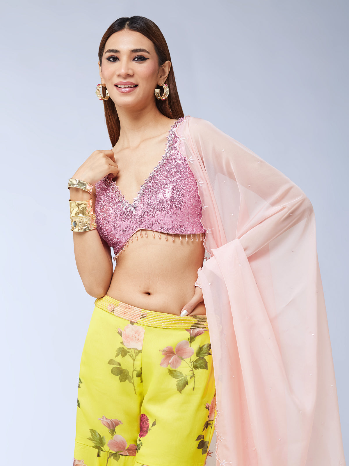 Leher sharara set