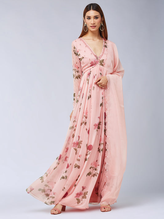 Bulbul Anarkali dress - Pink