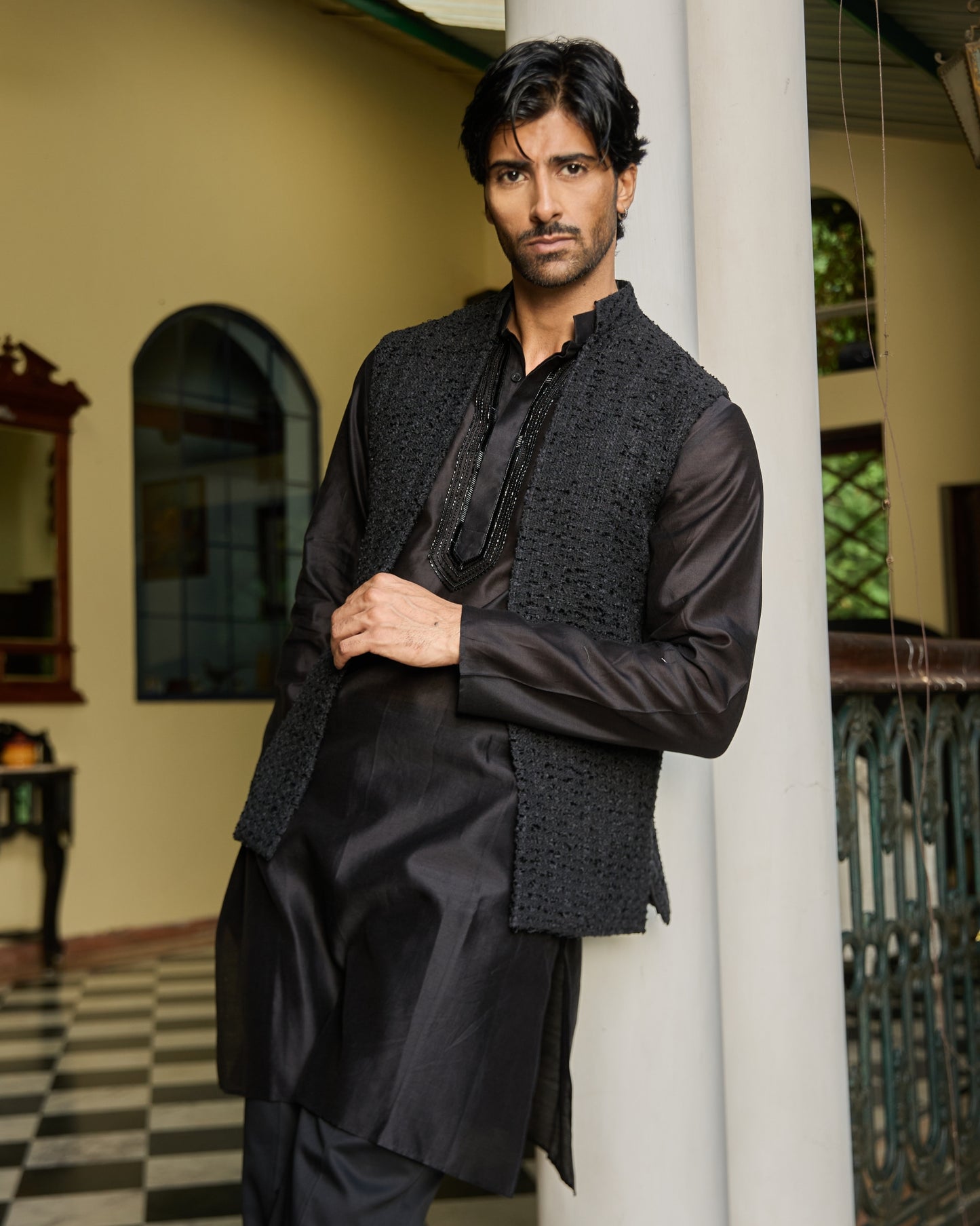 Zoravar kurta and jacket set