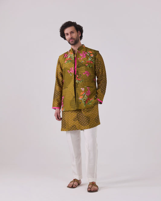 Gul Jacket and kurta set