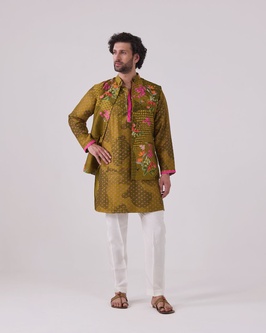 Gul Jacket and kurta set