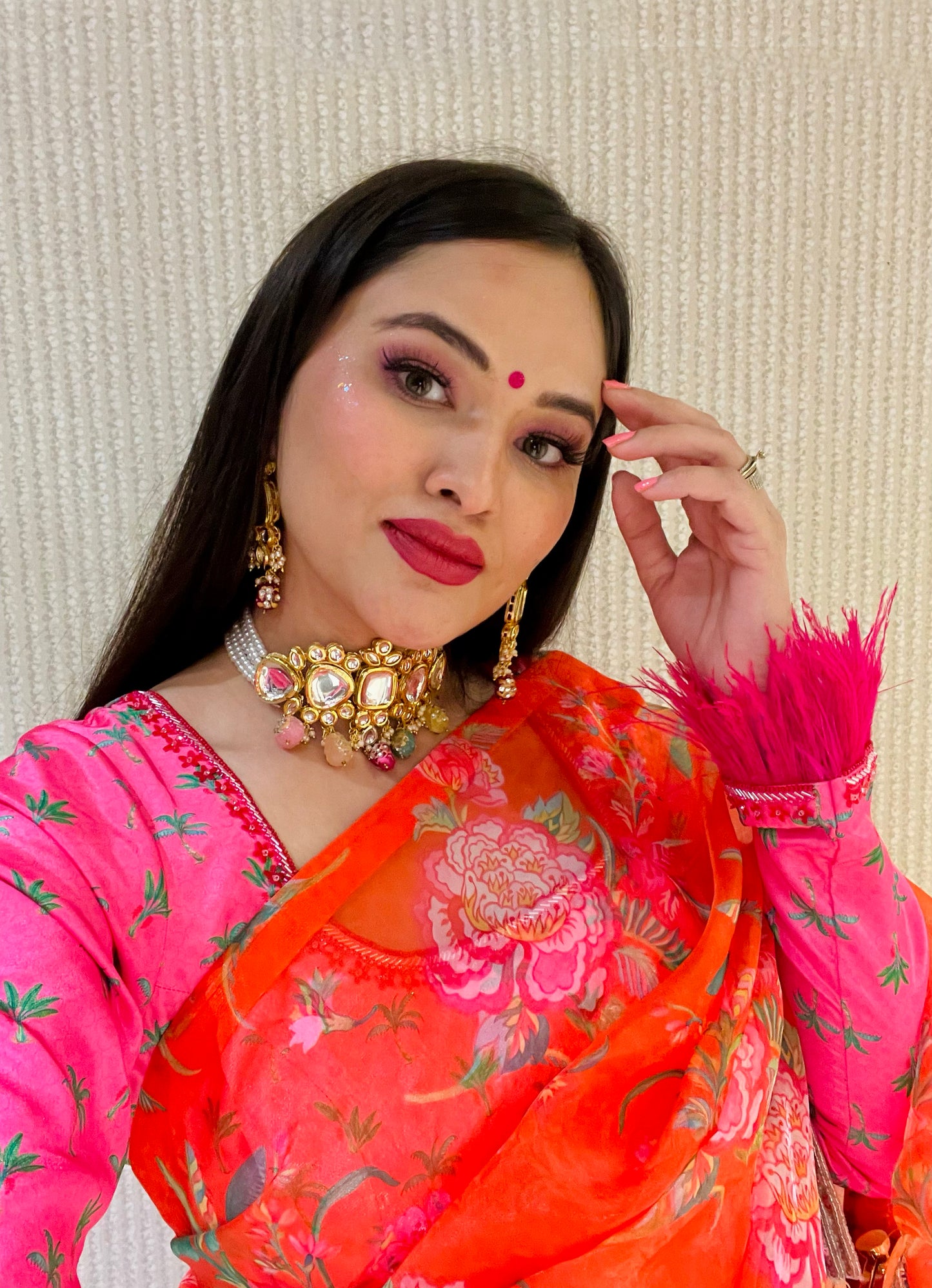 Leela Saree Orange