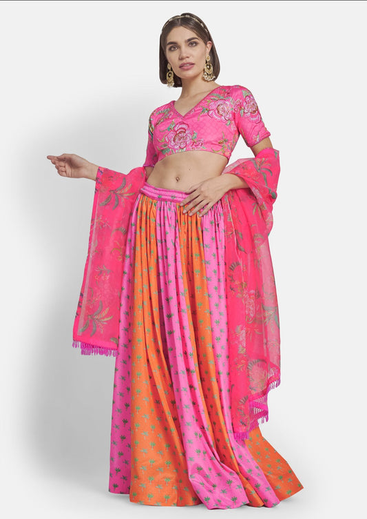Peony lehenga set